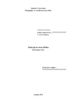 Referāts 'Intervija ar vecu cilvēku', 1.