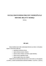 Referāts 'Sociāli ekonomisko procesu modelēšanas metode: bilanču modeļi', 1.