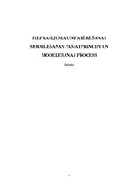 Referāts 'Pieprasījuma un patērēšanas modelēšanas pamatprincipi un modelēšanas process', 1.