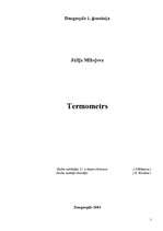 Referāts 'Termometrs', 1.