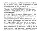 Eseja 'On My September 11th...', 1.