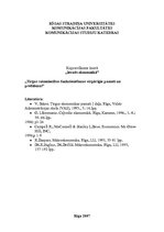 Konspekts 'Tirgus saimniecības funkcionēšanas vispārīgie pamati un problēmas', 1.