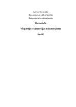 Referāts 'Vispārējs e-komercijas raksturojums', 1.