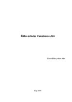 Referāts 'Ētikas principi transplantoloģijā', 1.