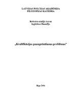 Referāts 'Kvalifikācijas paaugstināšanas problēmas', 1.