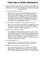 Eseja 'Intervija ar latgaliešu dzejnieci Eviku Muiznieci', 1.