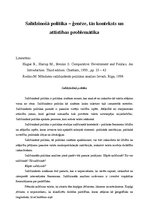 Konspekts 'Salīdzinošā politika - ģenēze, tās konteksts un attīstības problemātika', 1.