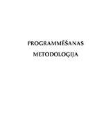 Referāts 'Programmēšanas metodoloģija', 1.