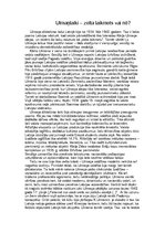Eseja 'Ulmaņlaiki - zelta laikmets vai nē', 1.
