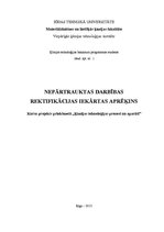 Paraugs 'Nepārtrauktas darbības rektifikācijas iekārtas tehnoloģiskie aprēķini', 1.