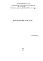 Referāts 'Iemaņu apgūšana 6-12 mēnešu vecumā', 1.