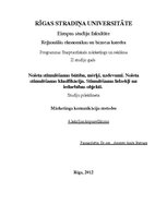 Konspekts 'Noieta stimulēšanas būtība, mērķi, uzdevumi', 1.