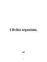 Konspekts 'Cilvēka organisms', 1.