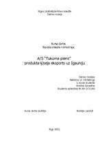 Referāts 'Produkta eksports uz Igauniju', 1.