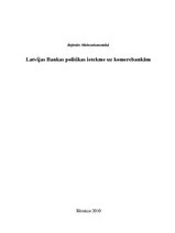 Referāts 'Latvijas Bankas politikas ietekme uz komercbankām', 1.