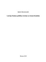 Referāts 'Latvijas Bankas politikas ietekme uz komercbankām', 1.