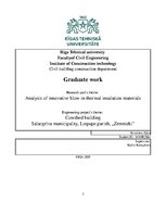 Diplomdarbs 'Inovatīvo siltumizolācijas materiālu analīze, izmantojot pūšamo iestrādes metodi', 2.