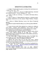 Referāts 'Politiskais mārketings', 20.