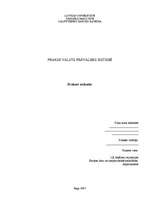 Prakses atskaite 'Prakses atskaite valsts pārvaldes iestādē', 1.