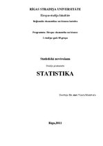 Konspekts 'Statistiskā novērošana', 1.