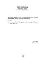 Konspekts 'Sociālās psiholoģijas priekšmets un vēsturiskās attīstības etapi. Sociālās psiho', 1.