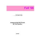 Eseja 'Yuri Kazakov "Autumn in the Oak Woods"', 1.