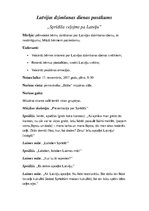 Konspekts 'Latvijas dzimšanas dienas pasākums "Sprīdīša ceļojums pa Latviju"', 1.