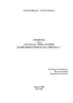 Referāts 'Sociālās vides nozīme dzimumidentifikācijas procesā', 1.
