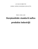 Referāts 'Starptautiskie standarti naftas produktu industrijā', 1.