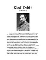 Konspekts 'Klods Debisī', 1.