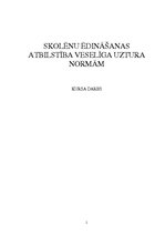 Referāts 'Skolēnu ēdināšanas atbilstība veselīga uztura normām', 1.