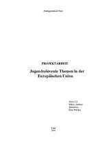 Referāts 'Jugendrelevente Themen in der EU', 7.