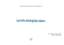 Konspekts 'Latviešu mitoloģiskās būtnes', 5.