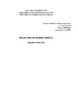 Prakses atskaite 'Arhīva prakses atskaite', 1.