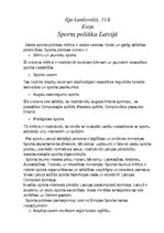 Konspekts 'Sporta politika', 1.