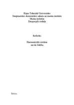 Referāts 'Harmonizēta sistēma un tās būtība', 1.