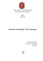 Referāts 'Partizānu mārketings. "Tele 2" reklāmas kampaņa', 1.