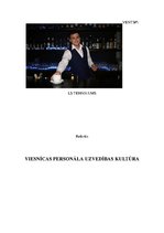 Prakses atskaite 'Viesnīcas personāla uzvedības kultūra', 1.