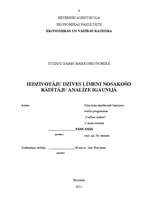 Referāts 'Iedzīvotāju dzīves līmeni nosakošo rādītāju analīze Igaunijā', 1.