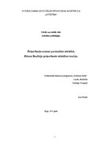 Eseja 'Pieķeršanās nozīme personības attīstībā', 1.