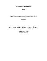 Referāts 'Valsts pārvaldes iestādes jēdziens', 1.