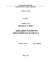 Paraugs 'Izklaides pasākuma organizēšana', 1.