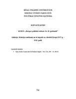 Konspekts 'Krievijas notikumi un to iespaids uz stāvokli Eiropā 1917.-1920.gadā', 1.