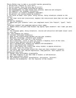 Konspekts 'Thirty Golden Tips to Make a Successful Teacher Personality', 1.