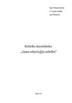 Referāts 'Jauno tehnoloģiju attīstība', 1.