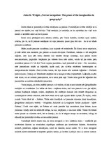 Konspekts 'Džons Vraits. Kas ir ģeogrāfija?', 1.