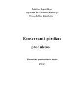 Referāts 'Konservanti pārtikas produktos', 2.