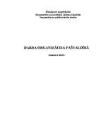 Referāts 'Darba organizācija pašvaldībā', 1.