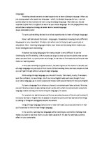 Konspekts 'Languages', 1.