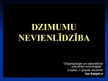 Prezentācija 'Dzimumu nevienlīdzība', 1.